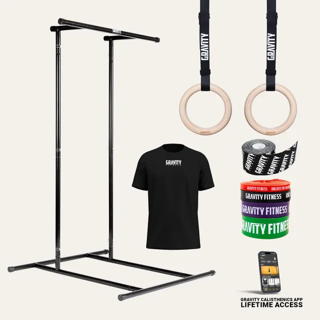 gravity-fitness-pacchetto-inizia-calisthenics-con-rack-portatile image 1