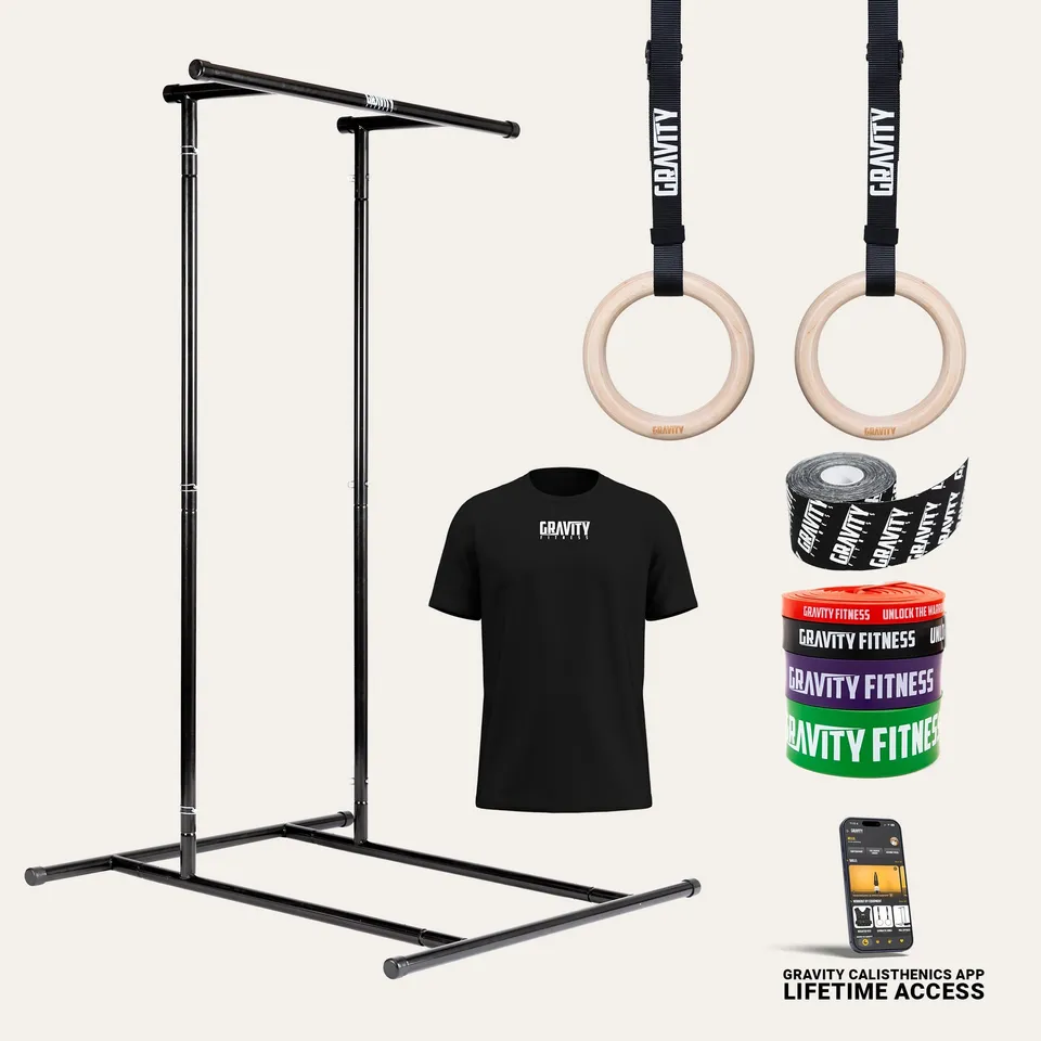 gravity-fitness-pacchetto-inizia-calisthenics-con-rack-portatile image 1