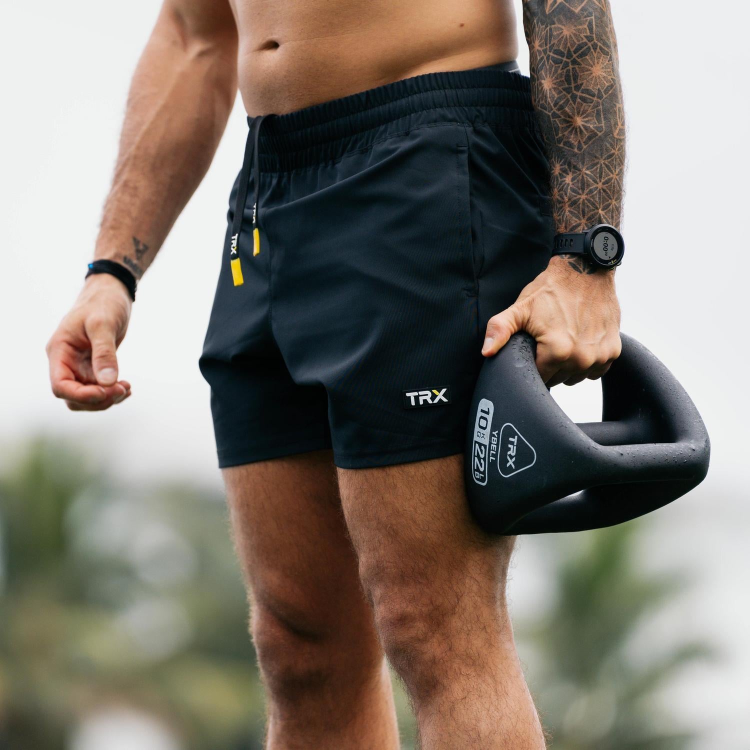 trx-men-s-5-5-mesh-short-pantaloncino-training-uomo-nero image 2