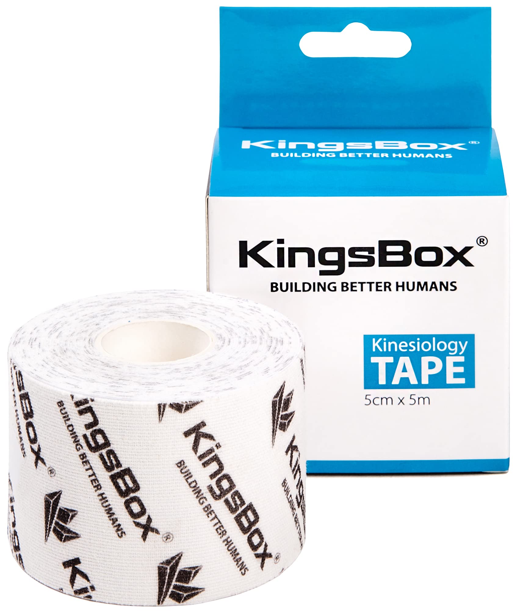 kingsbox-nastro-kinesiologico-super-sticky-5-cm-x-5-m-bianco-rotolo image 2