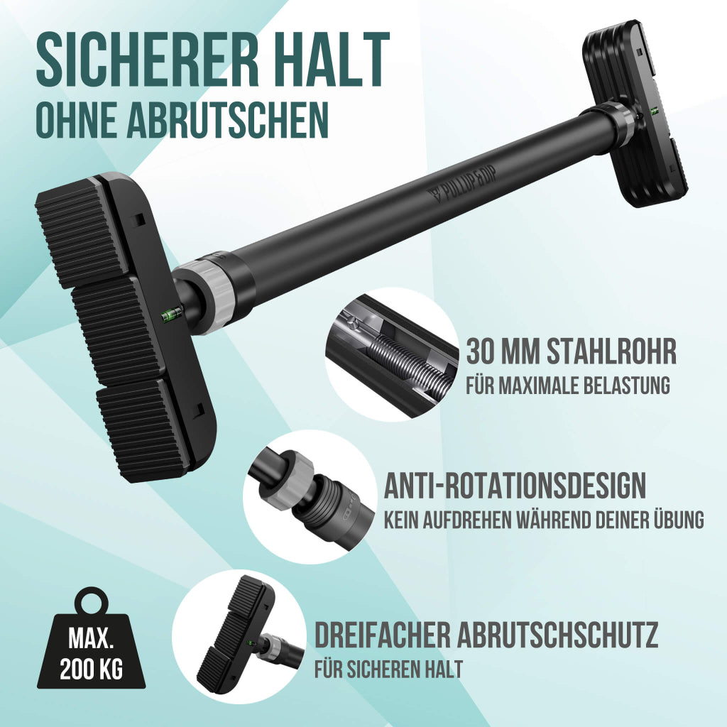 pullup-dip-pacchetto-barra-trazioni-telescopica-porta-con-bande-e-guide image 2