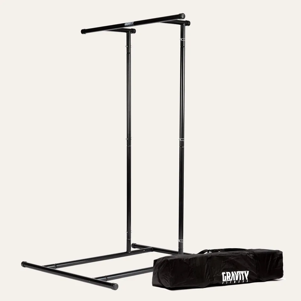 gravity-fitness-portable-pull-up-rack-con-kit-estensione image 1