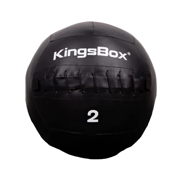 kingsbox-cannon-wall-ball-palla-medica-ecopelle-35-cm-nera image 1