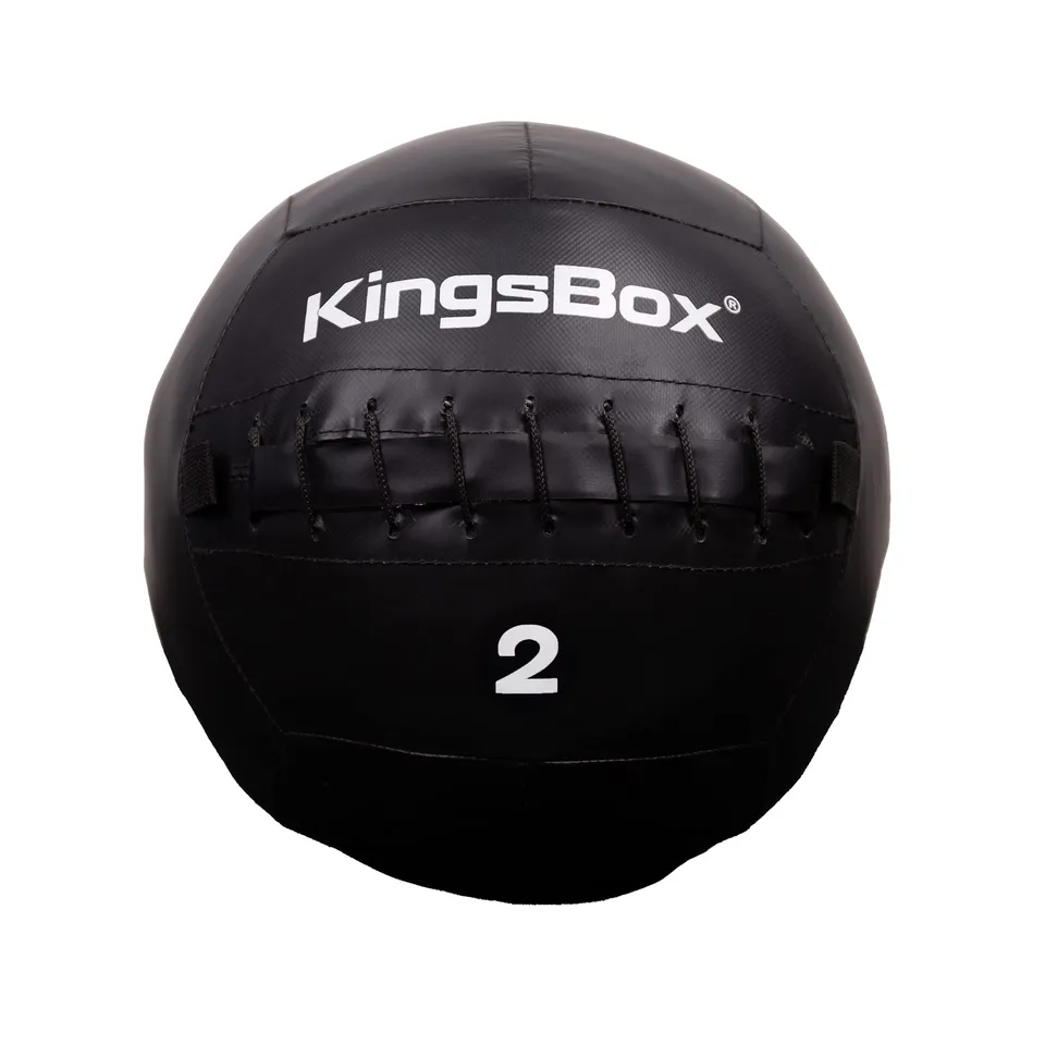 kingsbox-cannon-wall-ball-palla-medica-ecopelle-35-cm-nera image 1