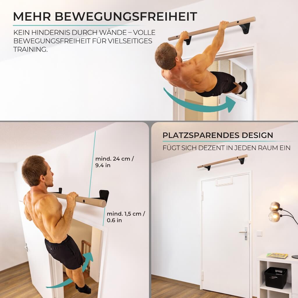 pullup-dip-barra-per-trazioni-in-legno-da-parete-sopra-porta-40-mm image 2