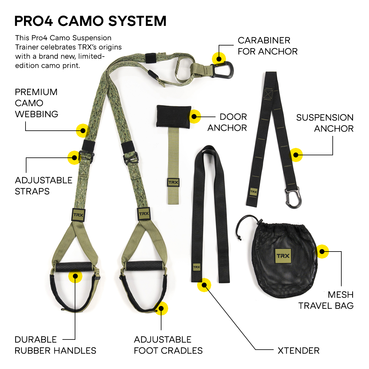 trx-pro4-camo-suspension-trainer-verde-militare-kit-completo image 2