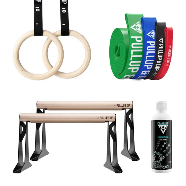 pullup-dip-calisthenics-intermediate-set-parallele-medie-anelli-elastici-x4-gess image 1