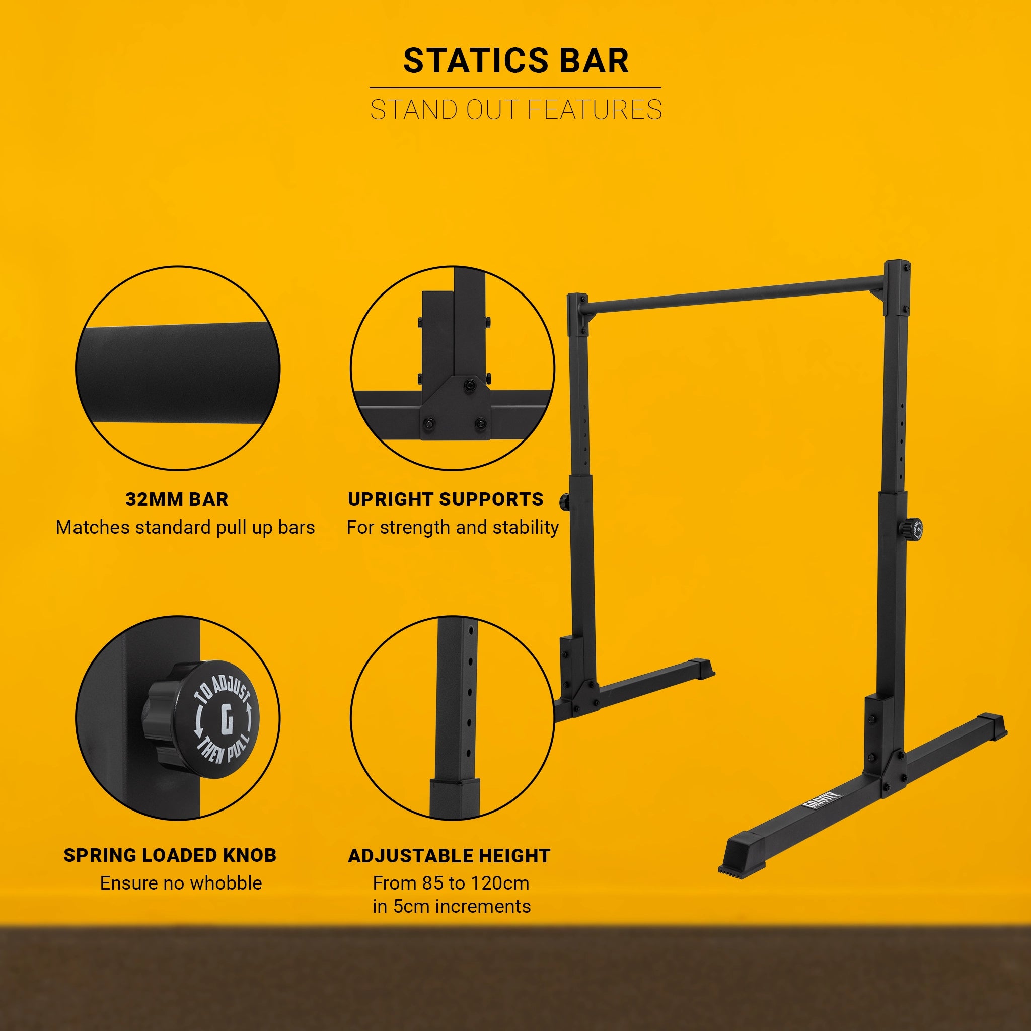 gravity-fitness-barra-statica-calisthenics-85-120-cm image 2