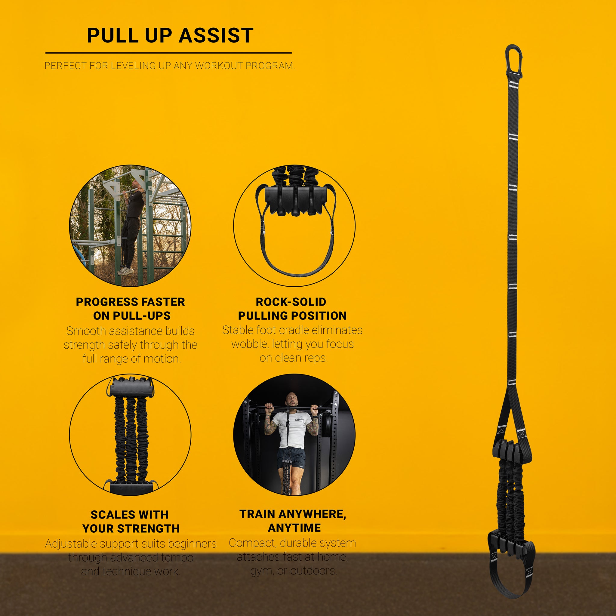 gravity-fitness-pull-up-assist-sistema-assistenza-trazioni-con-bande-elastiche image 7