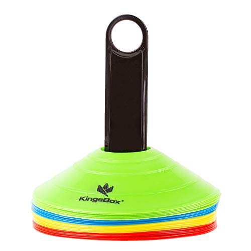 kingsbox-set-20-coni-segnaposto-sport-55-mm-blu-rosso-giallo-verde image 3