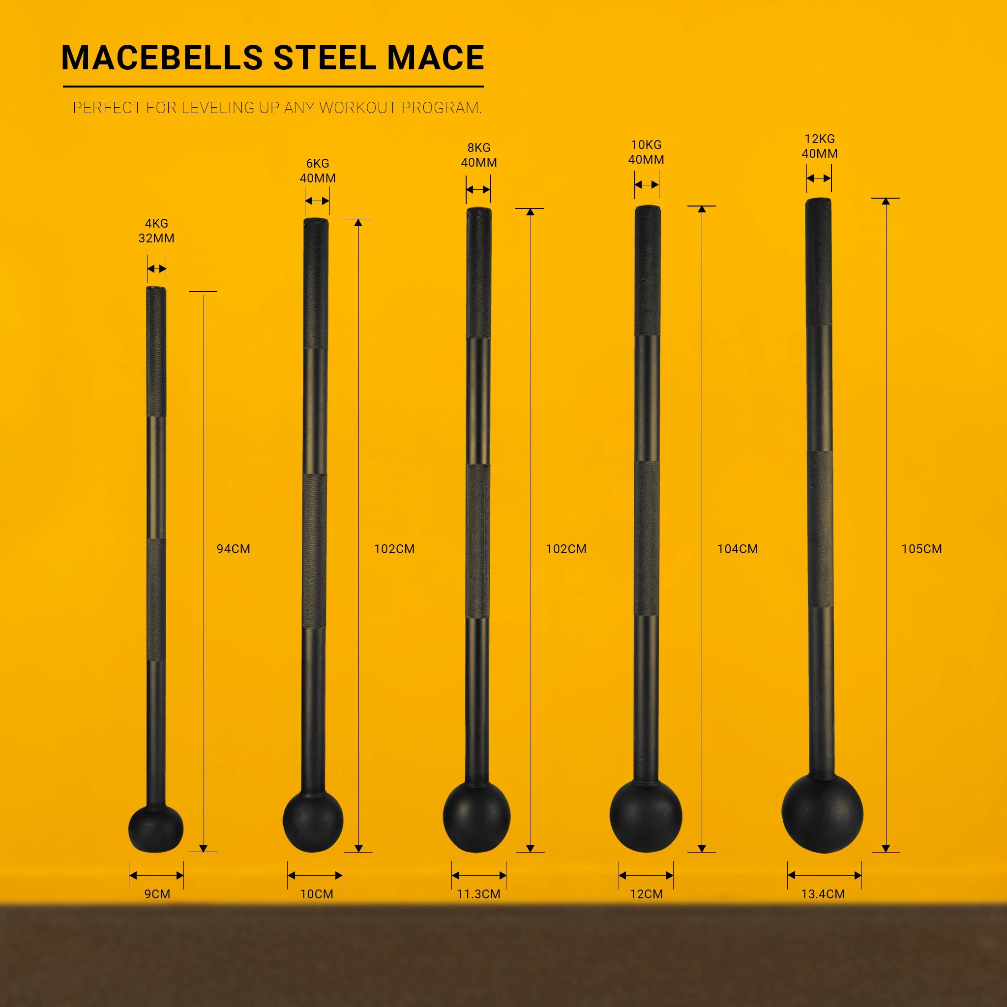 gravity-fitness-macebells-acciaio-mace-mazza-funzionale-4-12-kg image 5