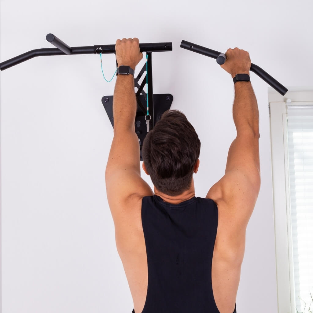 pullup-dip-sbarra-trazioni-e-dip-multifunzione-in-acciaio-nero-presa-stretta image 3