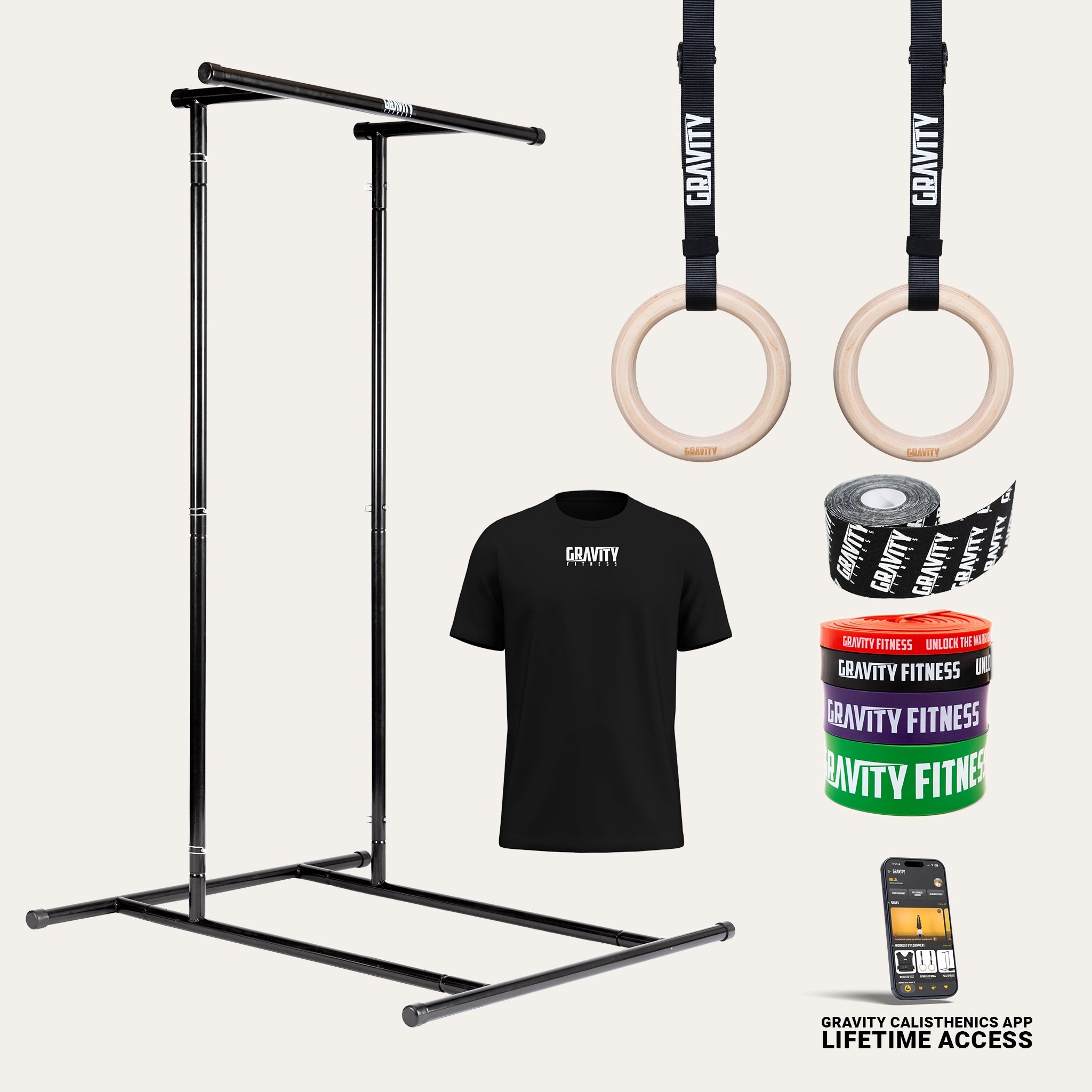 gravity-fitness-pacchetto-inizia-calisthenics-con-rack-portatile image 1