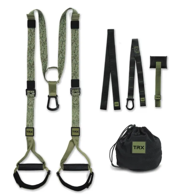 trx-pro4-camo-suspension-trainer-verde-militare-kit-completo image 1