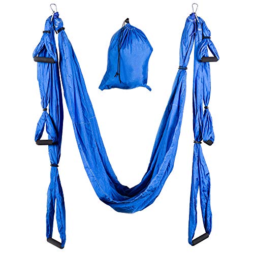 kingsbox-yoga-hammock-amaca-yoga-nylon-300-kg-blu-oceano image 6