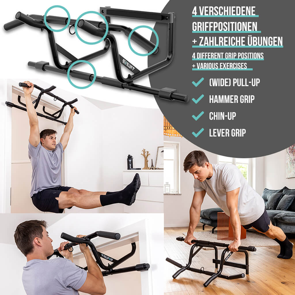 pullup-dip-set-sbarra-trazioni-porta-principianti-con-elastici image 6