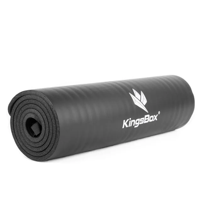 kingsbox-tappetino-yoga-fitness-180x60-cm-spessore-15-mm-con-cinturino image 1