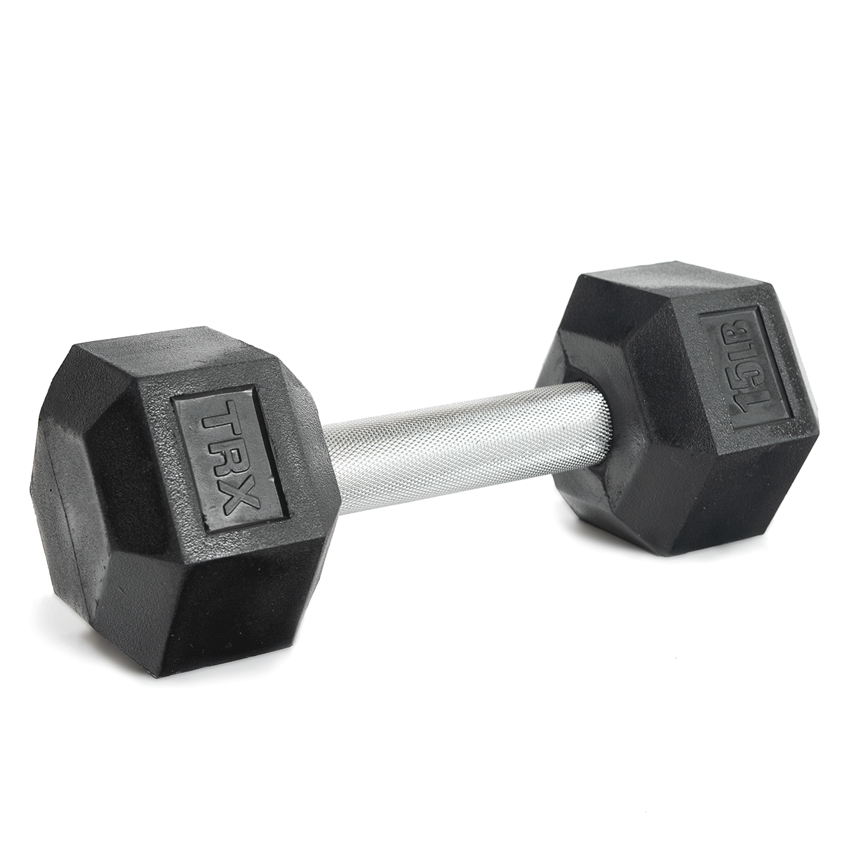 trx-hex-rubber-dumbbells-manubrio-esagonale-gomma image 1