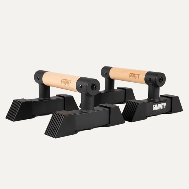 gravity-fitness-travellette-piccole-parallette-ibride-legno-acciaio image 1