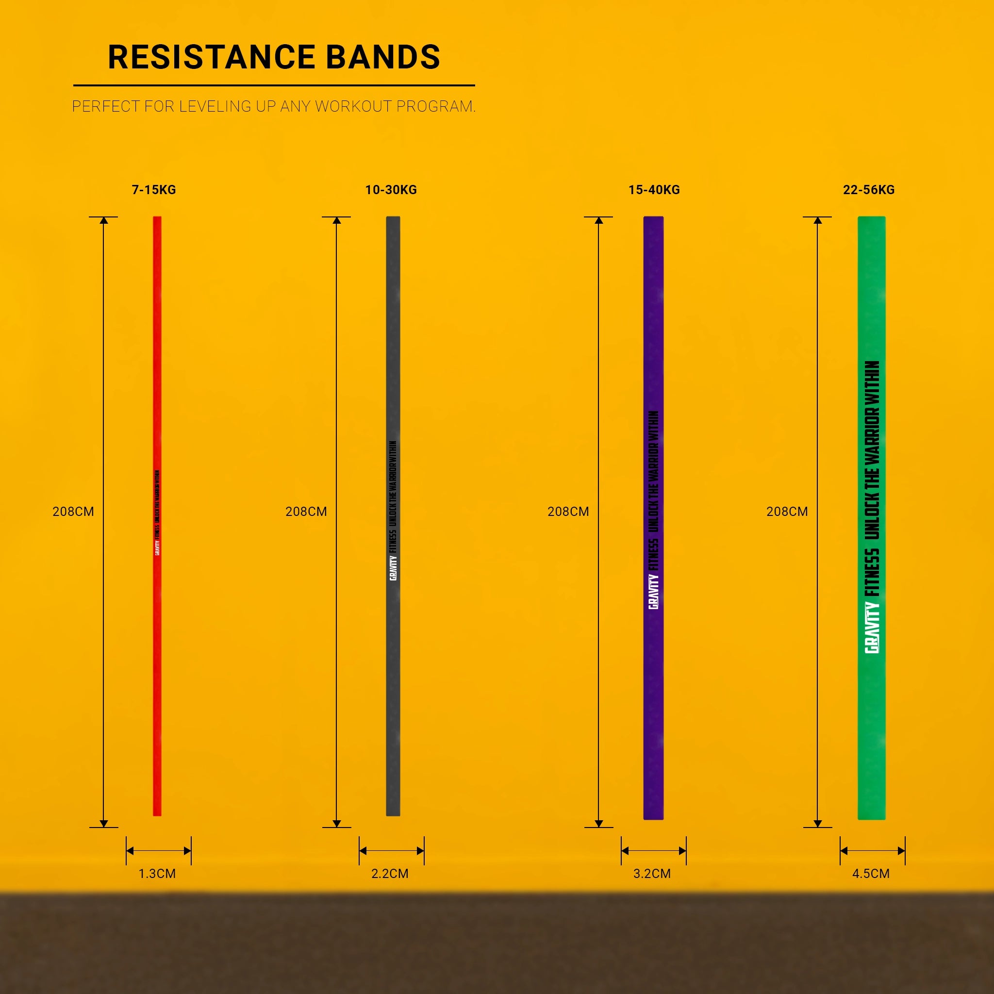 gravity-fitness-bande-resistenza-set-4-fasce-lattice-calistenica image 5