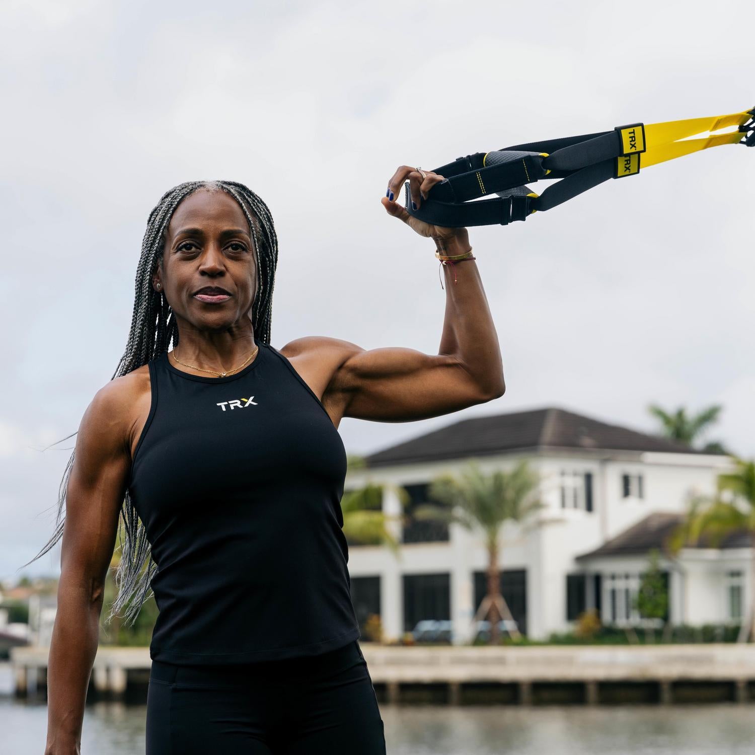 trx-ladies-compression-racerback-tank-canotta-compressiva-donna image 2