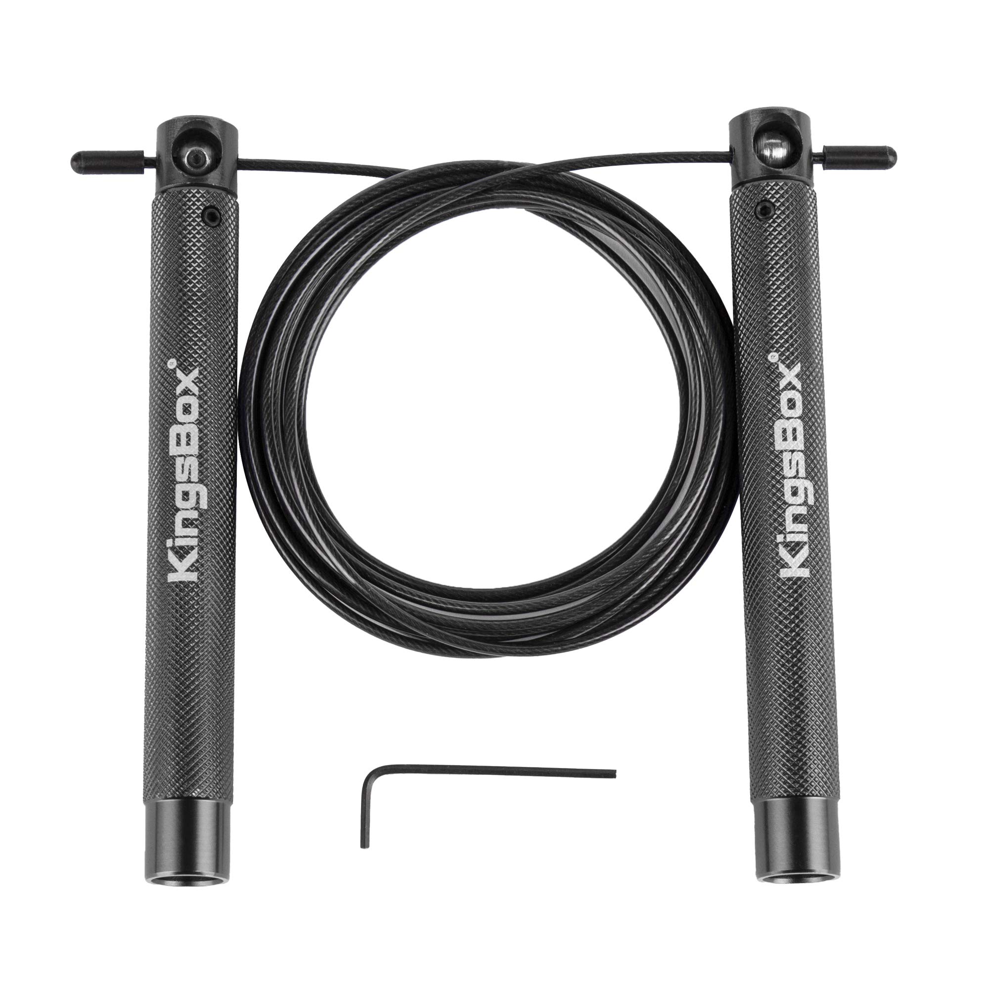 kingsbox-corda-salto-veloce-precisione-speed-rope-300-cm-regolabile image 1