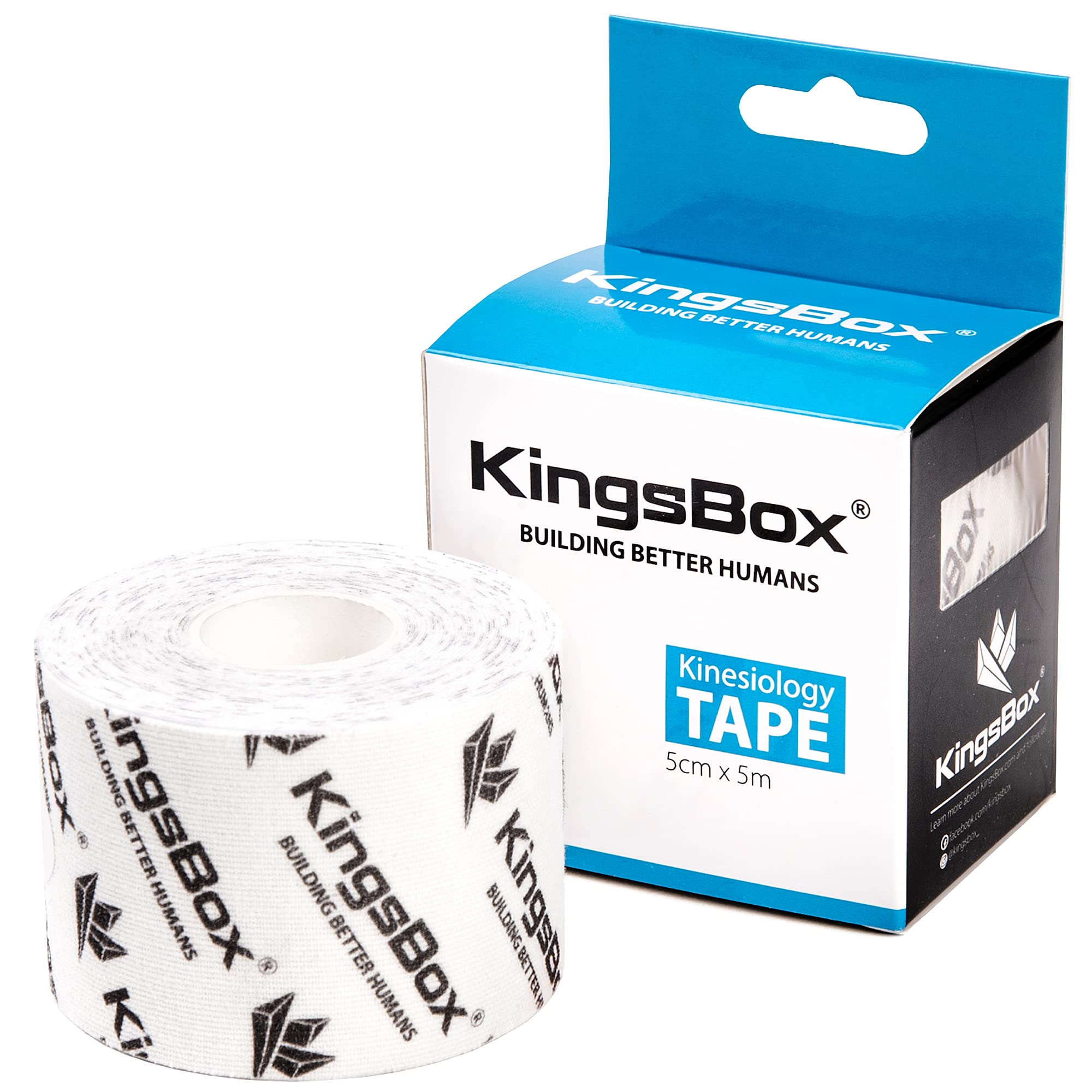 kingsbox-nastro-kinesiologico-super-sticky-5-cm-x-5-m-bianco-rotolo image 3