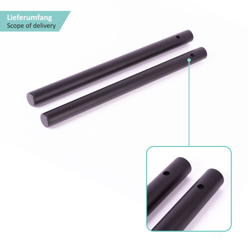 pullup-dip-sbarra-per-trazioni-e-muscle-up-in-acciaio-set-2-barre-470-mm image 3