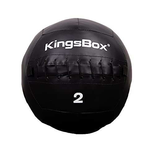 kingsbox-cannon-wall-ball-palla-medica-ecopelle-35-cm-nera image 3