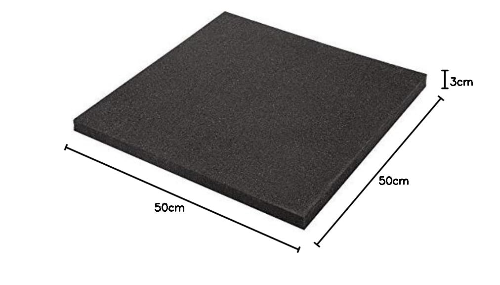 kingsbox-pavimento-gommato-royal-50x50x3-cm-piastra-in-gomma-nera image 5