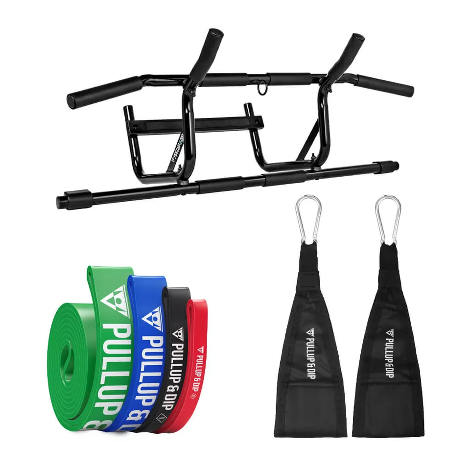pullup-dip-set-sbarra-trazioni-porta-principianti-con-elastici image 1