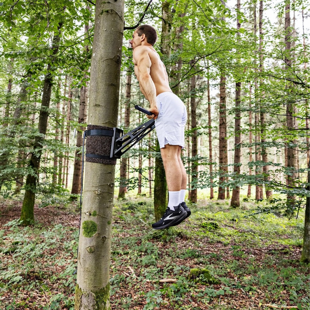 pullup-dip-sbarra-per-trazioni-e-muscle-up-in-acciaio-set-2-barre-470-mm image 4