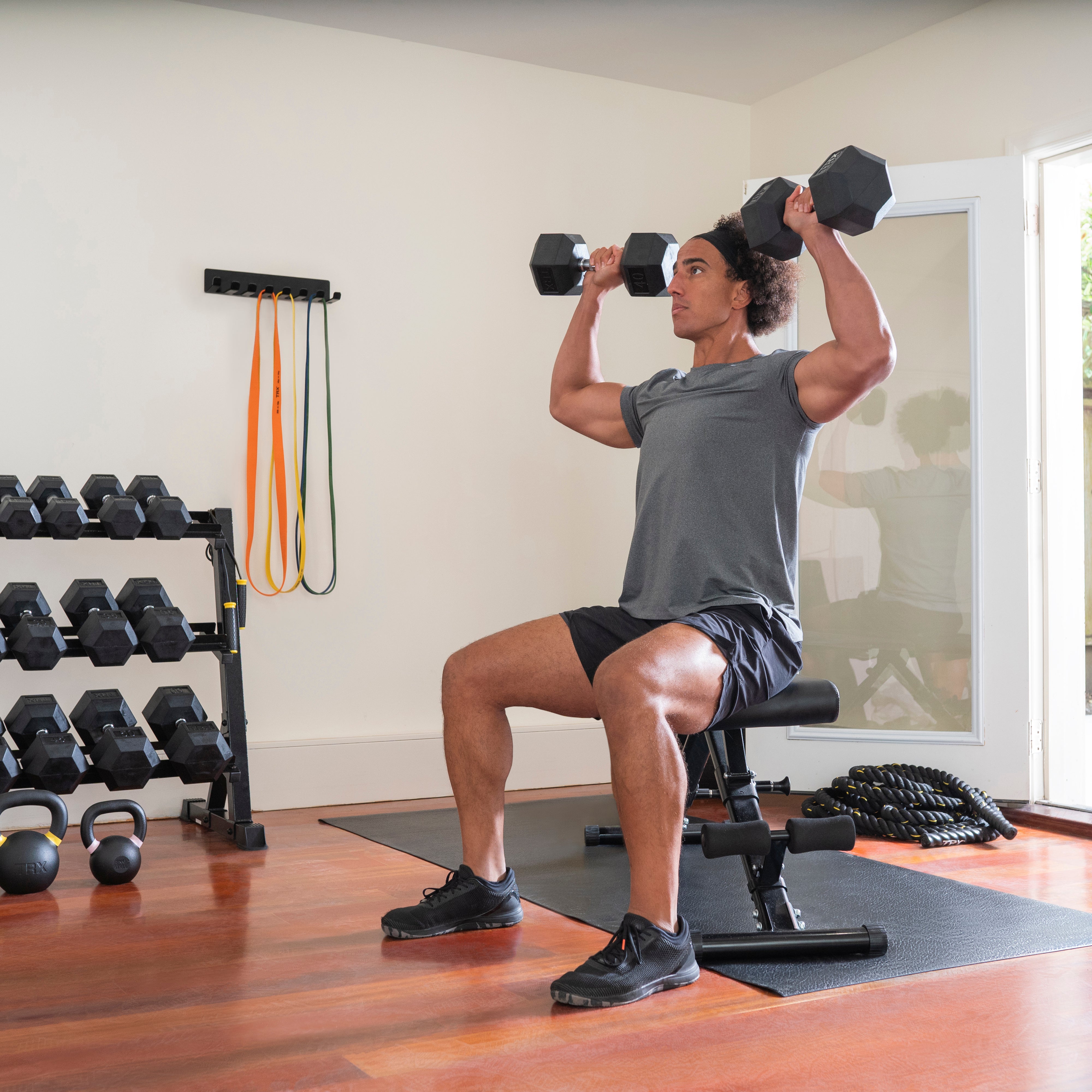 trx-hex-rubber-dumbbells-manubrio-esagonale-gomma image 2