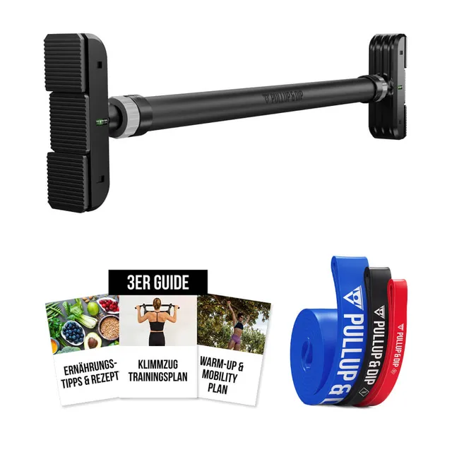 pullup-dip-pacchetto-barra-trazioni-telescopica-porta-con-bande-e-guide image 1
