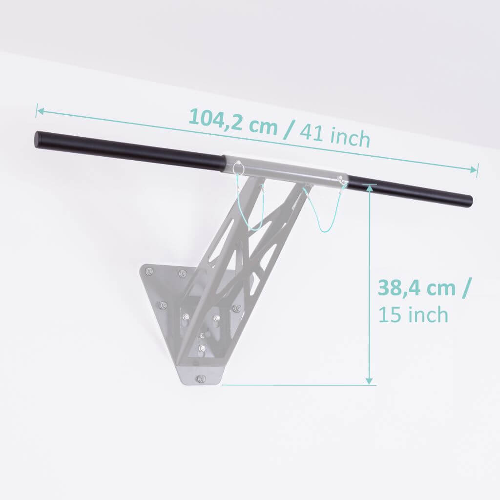pullup-dip-sbarra-per-trazioni-e-muscle-up-in-acciaio-set-2-barre-470-mm image 7