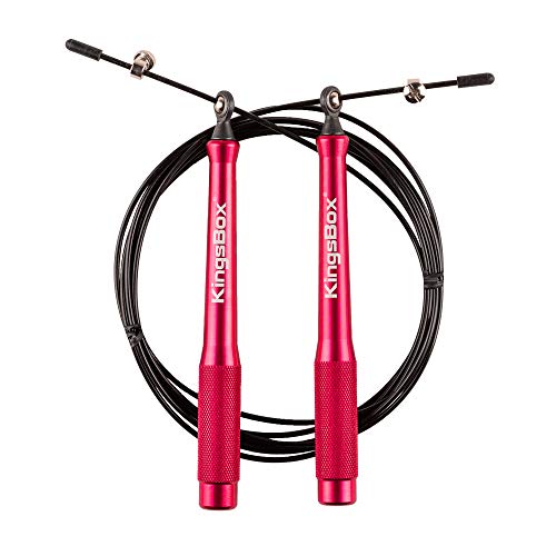 kingsbox-corda-veloce-salto-alluminio-regolabile-con-borsa image 3
